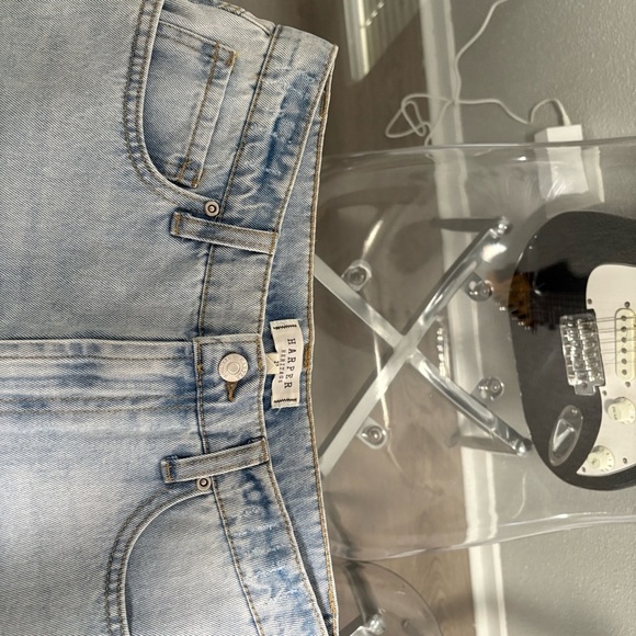 Classic Light Blue Denim Jean Shorts - Picture 3 of 4